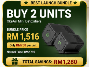 OkaAir Mini Detoxifier (Bundle Deal – 2 Units)