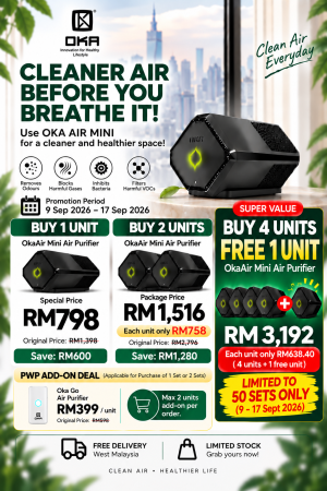 OkaAir Mini Detoxifier Buy 4 Free 1