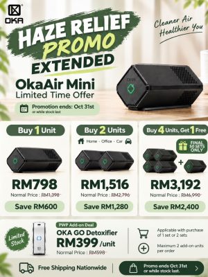 OkaAir Mini – Haze Relief Promo